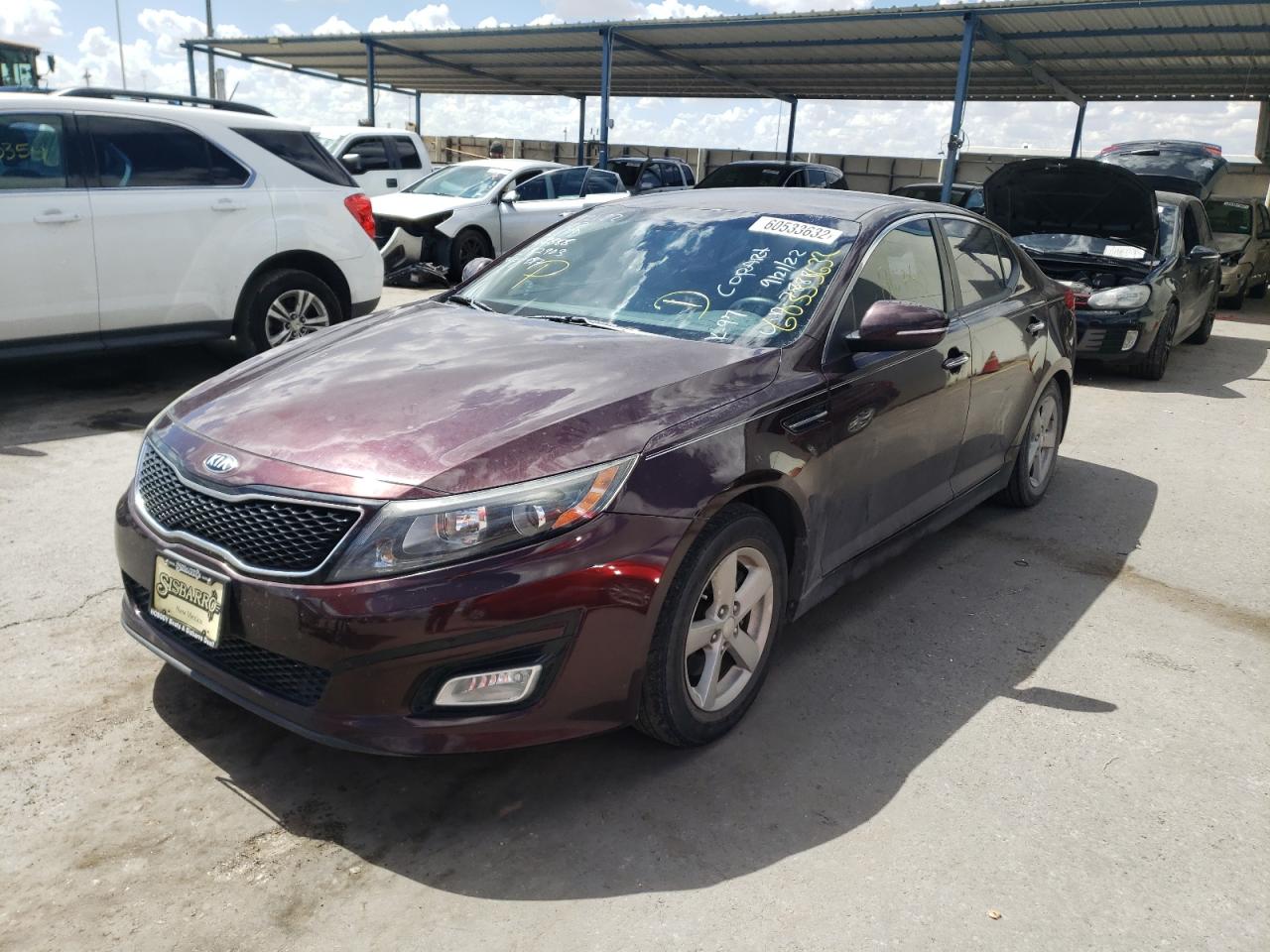 5XXGM4A77EG337888 2014 Kia Optima Lx