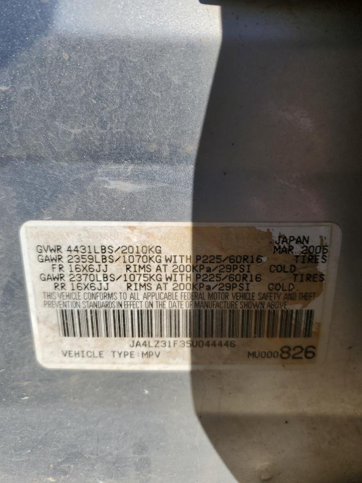 2005 Mitsubishi Outlander Ls VIN: JA4LZ31F35U044446 Lot: 49188314