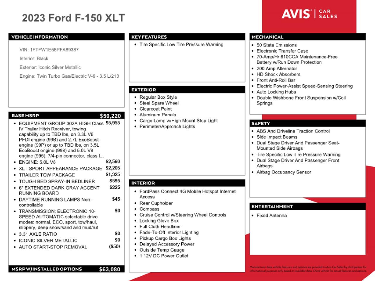 1FTFW1E56PFA89387 2023 Ford F150 Supercrew