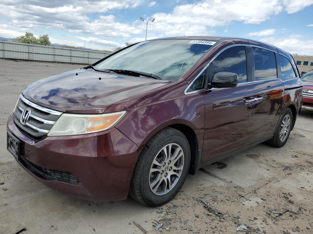 2011 Honda Odyssey Ex VIN: 5FNRL5H43BB086492 Lot: 51354394