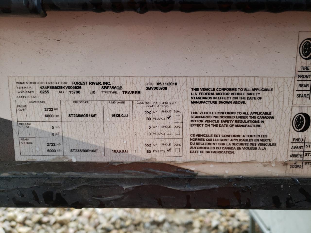 4X4FSBM29KV005936 2019 Wildwood Hemisphere