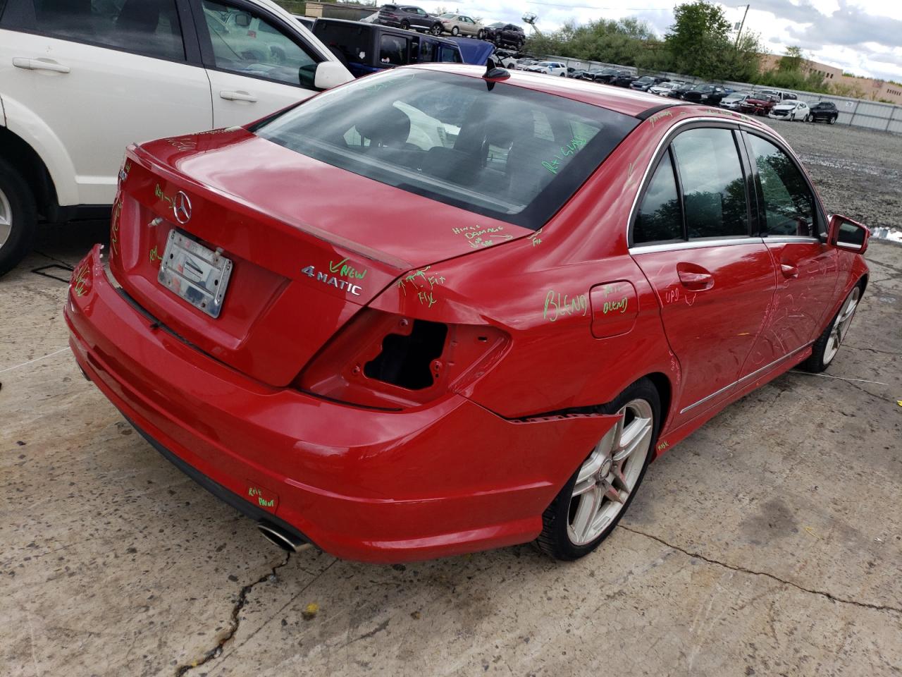 2011 Mercedes-Benz C 300 4Matic VIN: WDDGF8BB4BR159571 Lot: 50586353