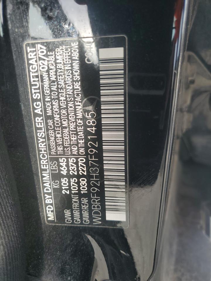 WDBRF92H37F921485 2007 Mercedes-Benz C 280 4Matic