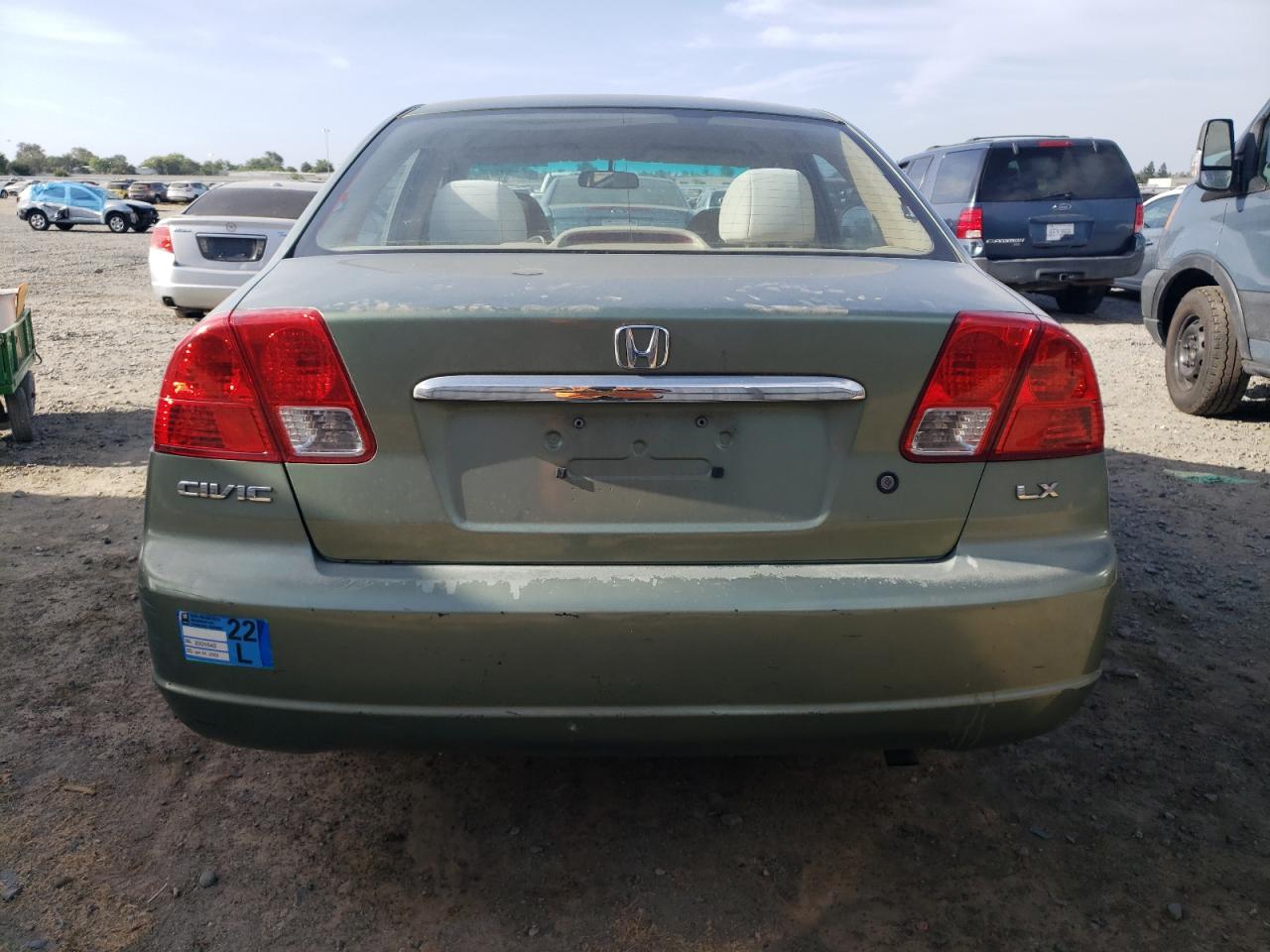 2003 Honda Civic Lx VIN: 1HGES16603L037832 Lot: 58341684