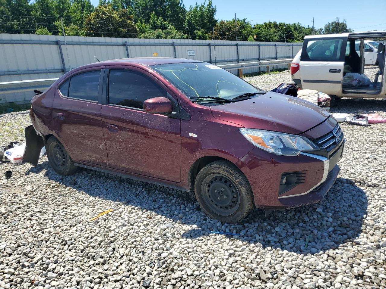 2021 Mitsubishi Mirage G4 Es VIN: ML32FUFJ3MHF03212 Lot: 61337254