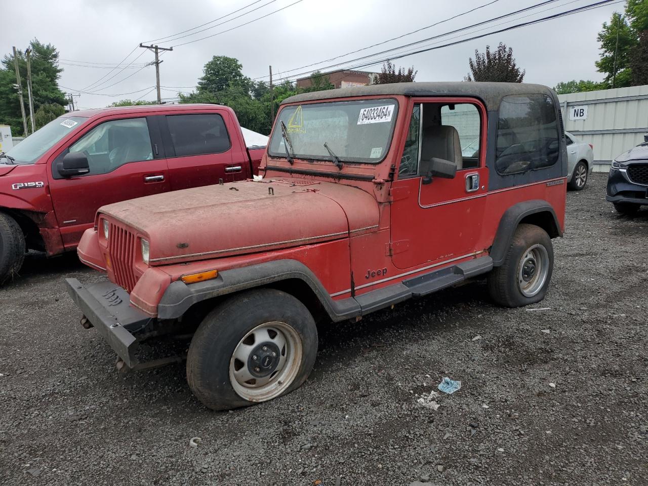 1987 Jeep Wrangler VIN: 2BCCV8113HB523433 Lot: 64033464