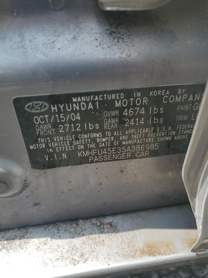 KMHFU45E35A386985 2005 Hyundai Xg 350