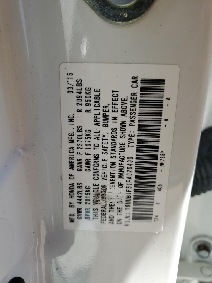 19UUB1F51FA020430 2015 Acura Tlx Tech