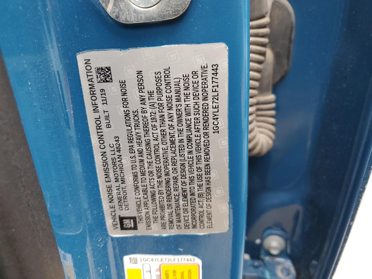 1GC4YLE72LF177443 2020 Chevrolet Silverado K2500 Heavy Duty