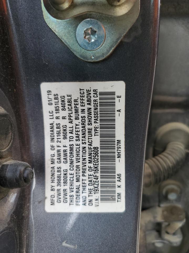 19XZE4F16KE025608 2019 Honda Insight Lx