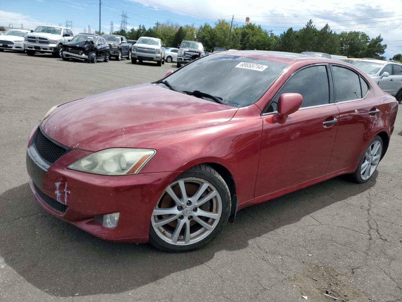 2007 Lexus Is 350 VIN: JTHBE262372008167 Lot: 68655714