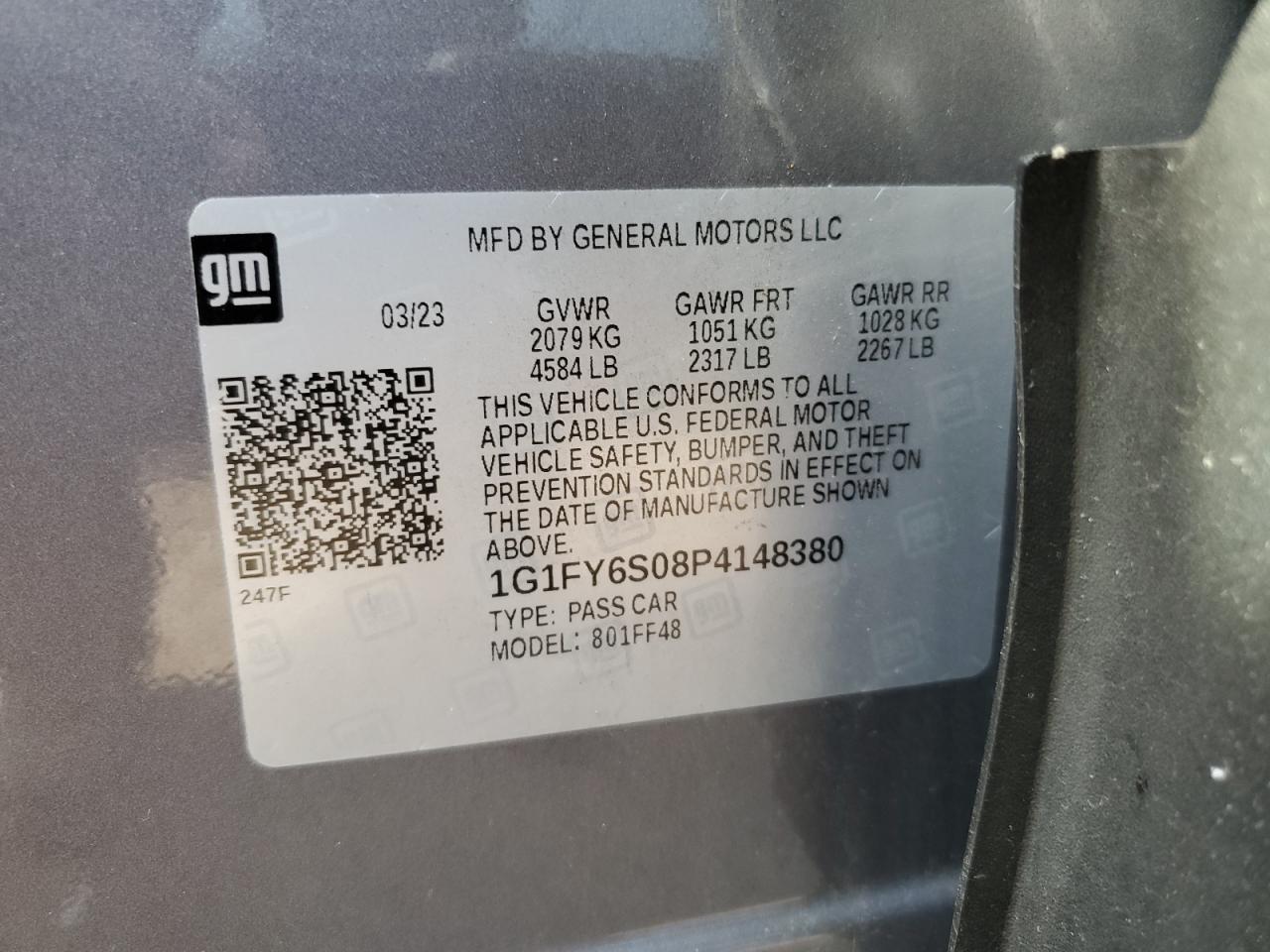 1G1FY6S08P4148380 2023 Chevrolet Bolt Euv Lt