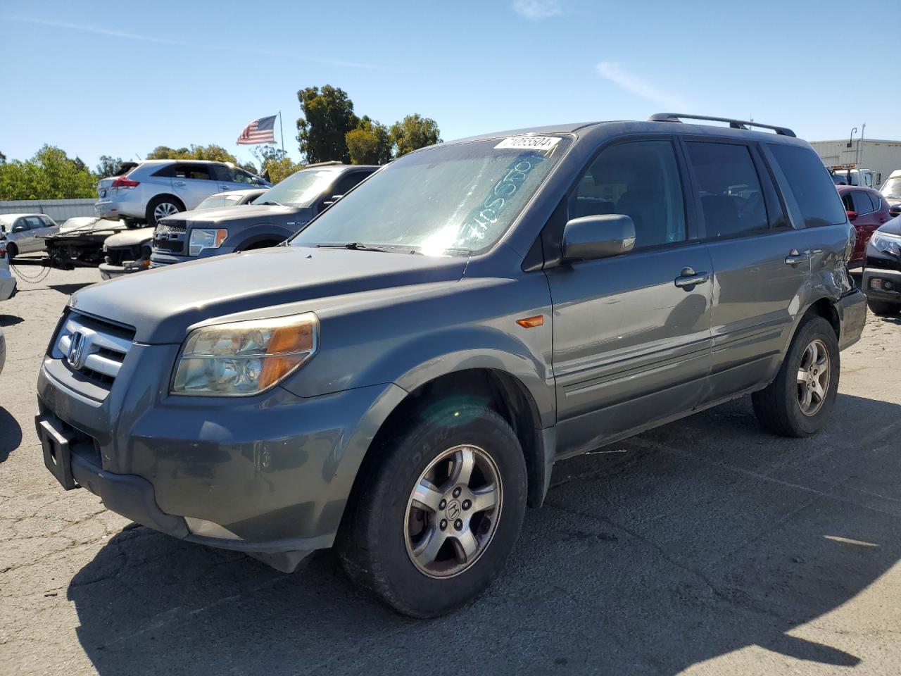 2008 Honda Pilot Exl VIN: 5FNYF285X8B007855 Lot: 71055504