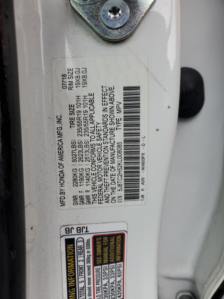 5J8TC2H52KL008085 2019 Acura Rdx Technology