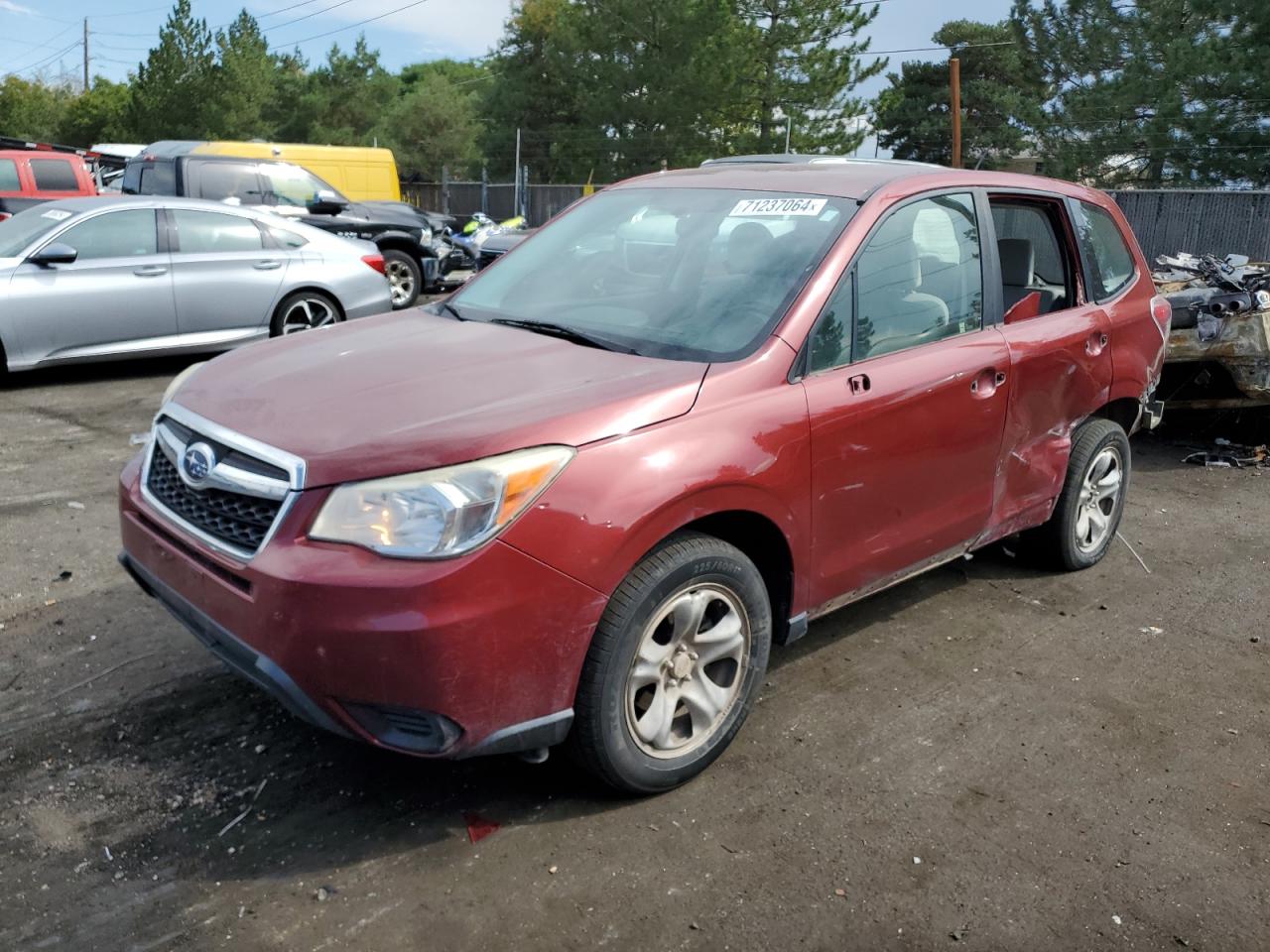 2015 Subaru Forester 2.5I VIN: JF2SJAAC6FG548154 Lot: 71237064