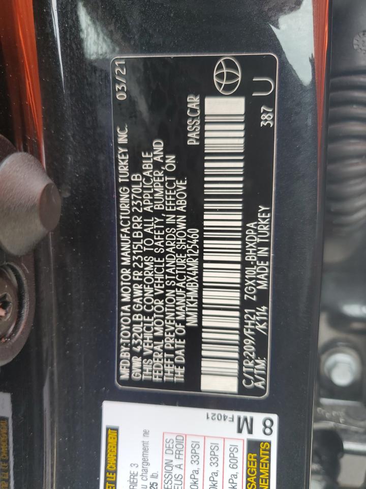 NMTKHMBX4MR125460 2021 Toyota C-Hr Xle