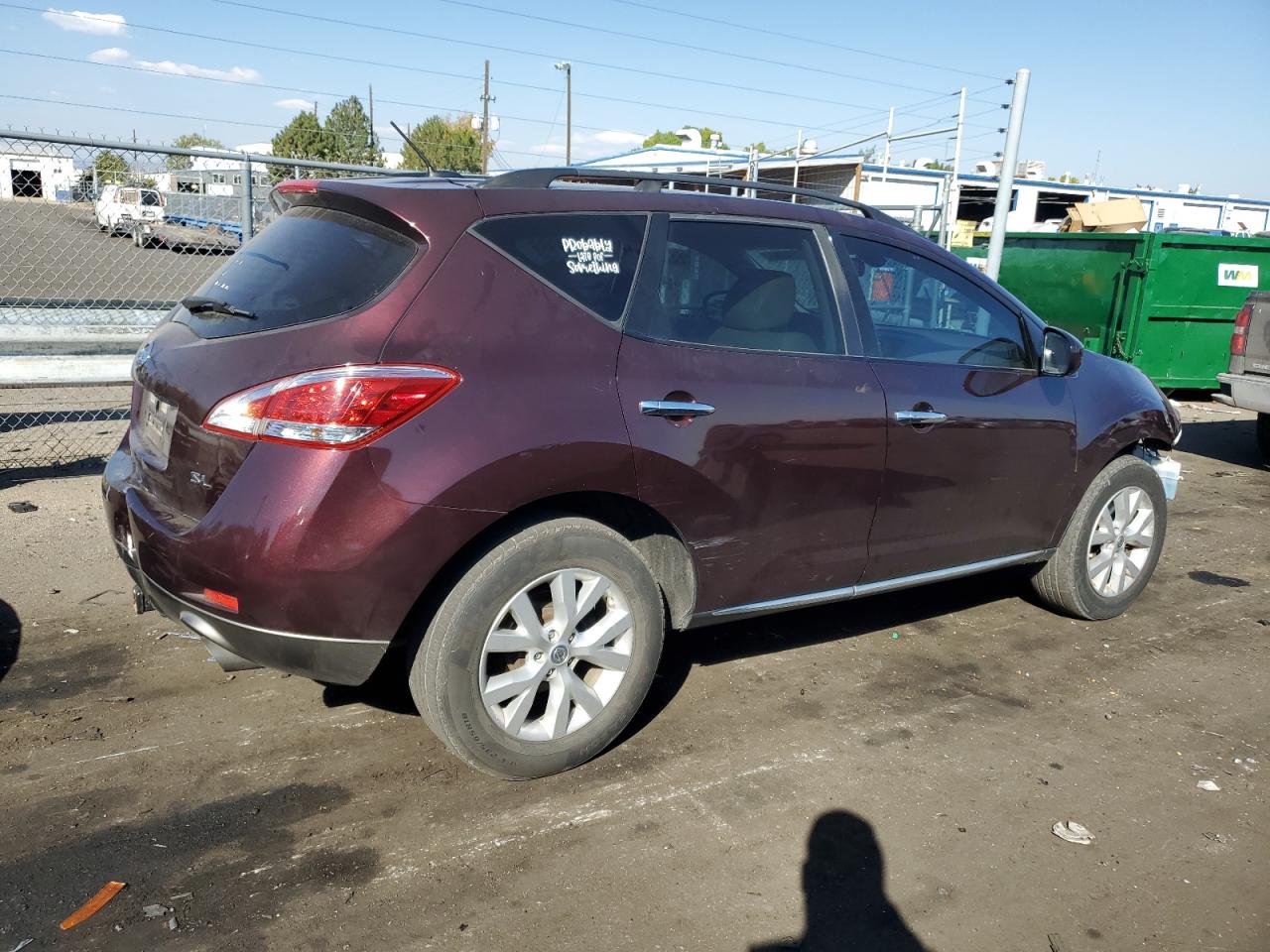 2014 Nissan Murano S VIN: JN8AZ1MU0EW400825 Lot: 74795674