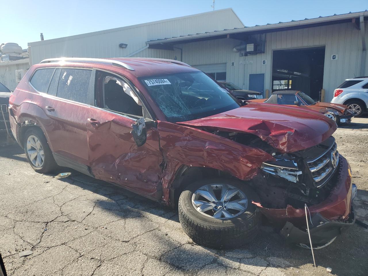 2018 Volkswagen Atlas Se VIN: 1V2LR2CA9JC518982 Lot: 75740084