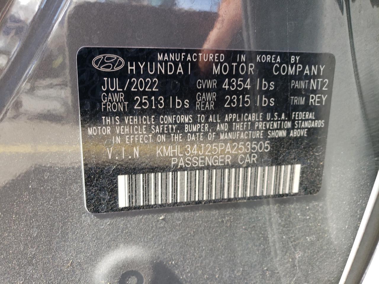 KMHL34J25PA253505 2023 Hyundai Sonata Limited