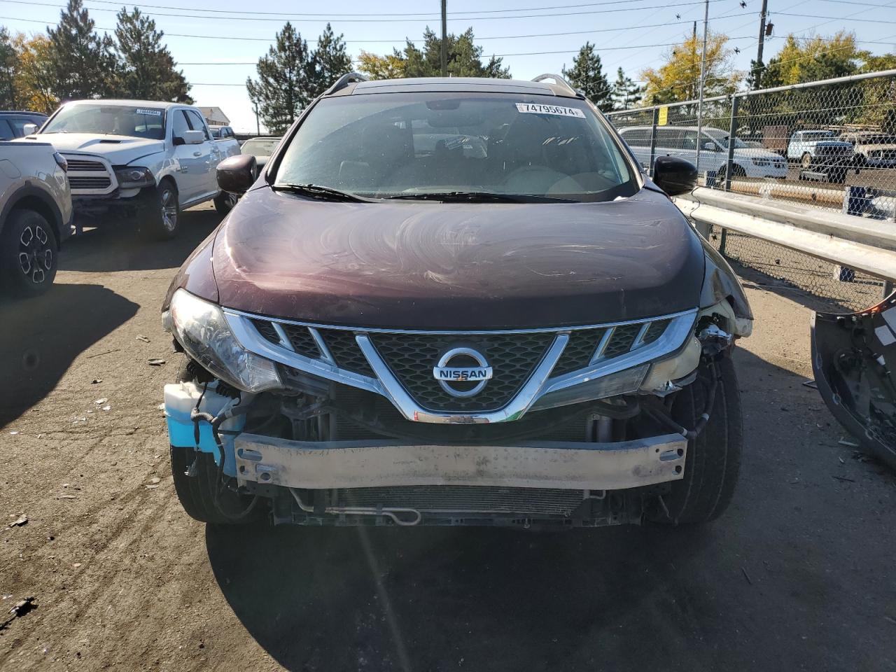 2014 Nissan Murano S VIN: JN8AZ1MU0EW400825 Lot: 74795674