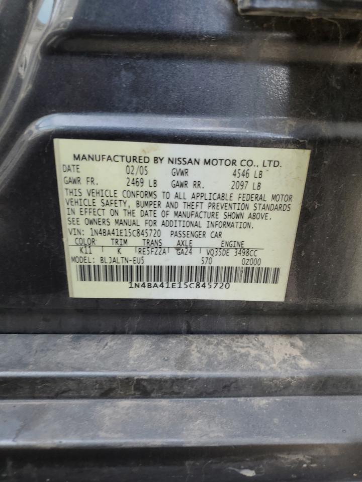 1N4BA41E15C845720 2005 Nissan Maxima Se