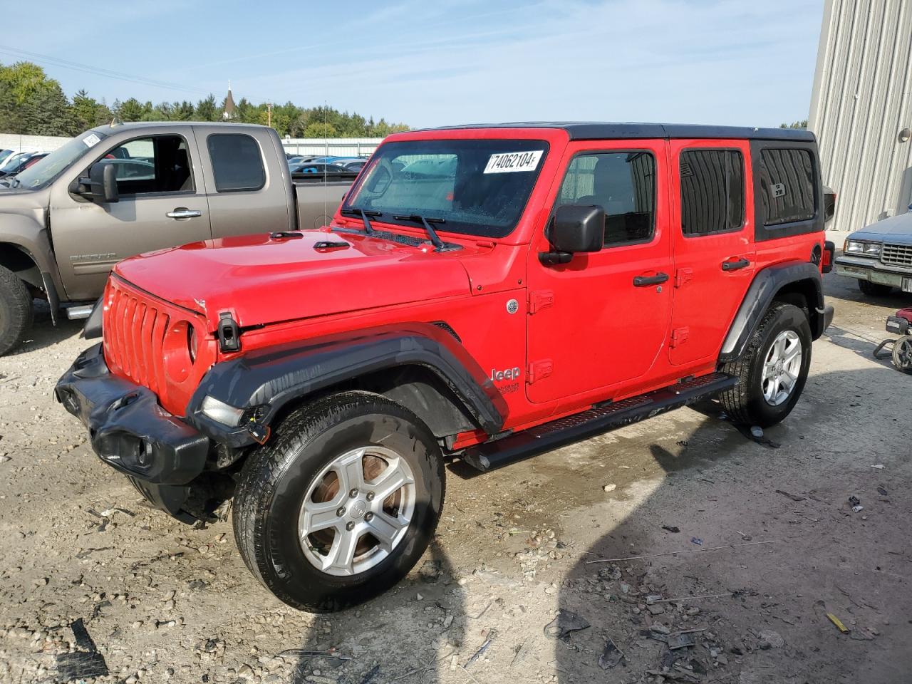 2018 Jeep Wrangler Unlimited Sport VIN: 1C4HJXDG1JW105130 Lot: 74062104