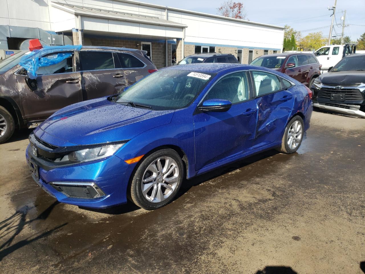 2019 Honda Civic Lx VIN: 2HGFC2F6XKH587672 Lot: 74510894