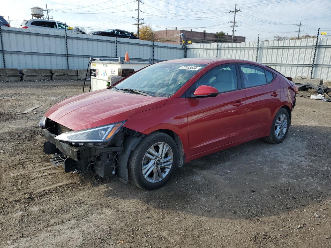 2019 Hyundai Elantra Sel VIN: KMHD84LF1KU875161 Lot: 78163534