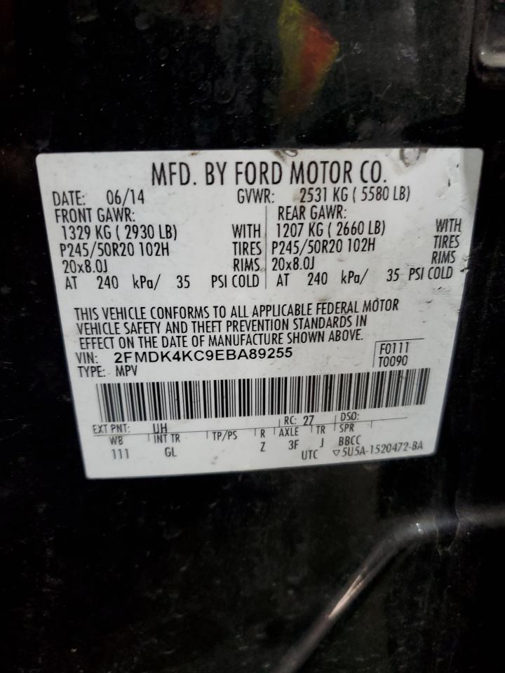 2FMDK4KC9EBA89255 2014 Ford Edge Limited