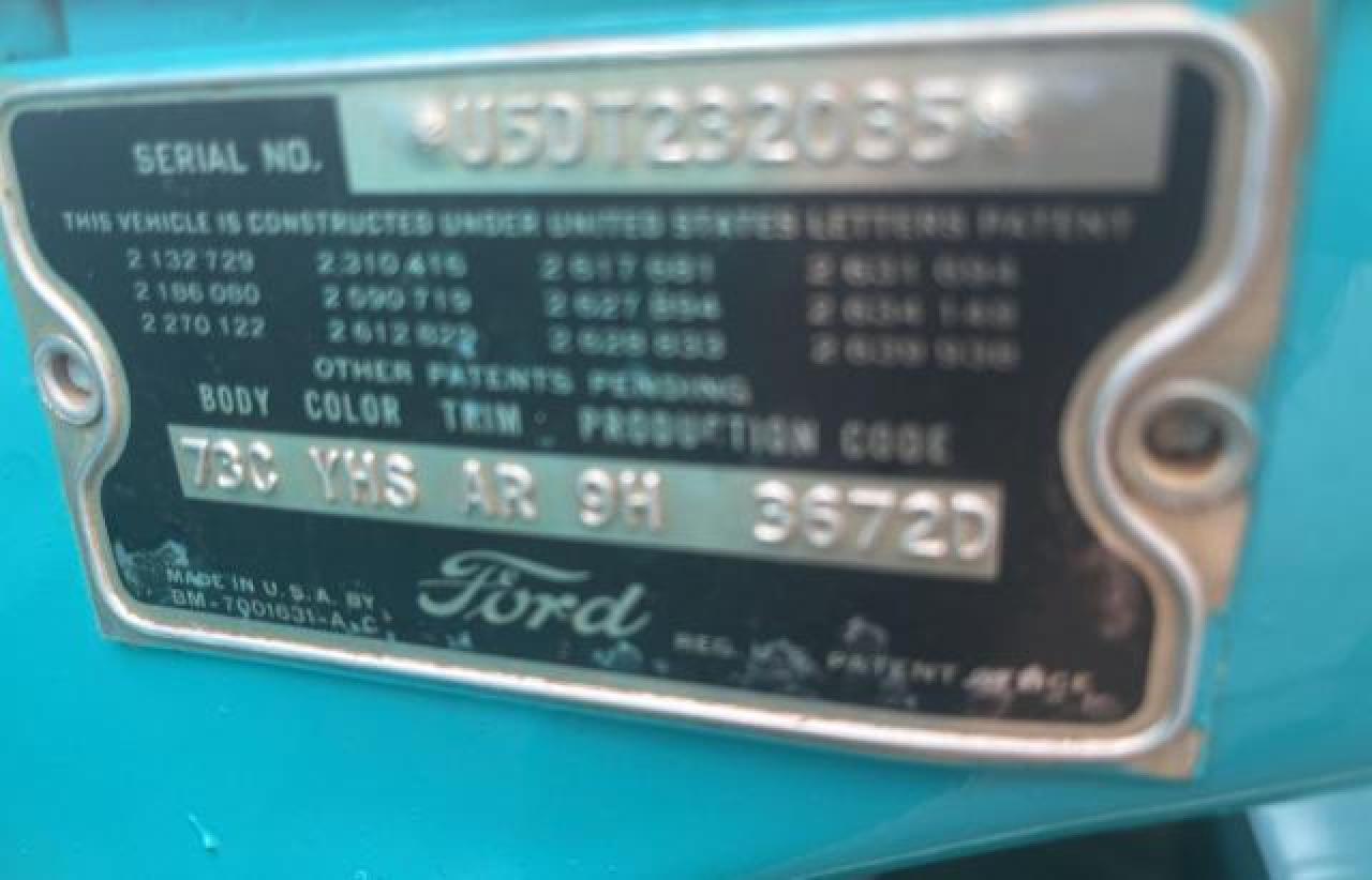 U5DT232035 1955 Ford Fairlane