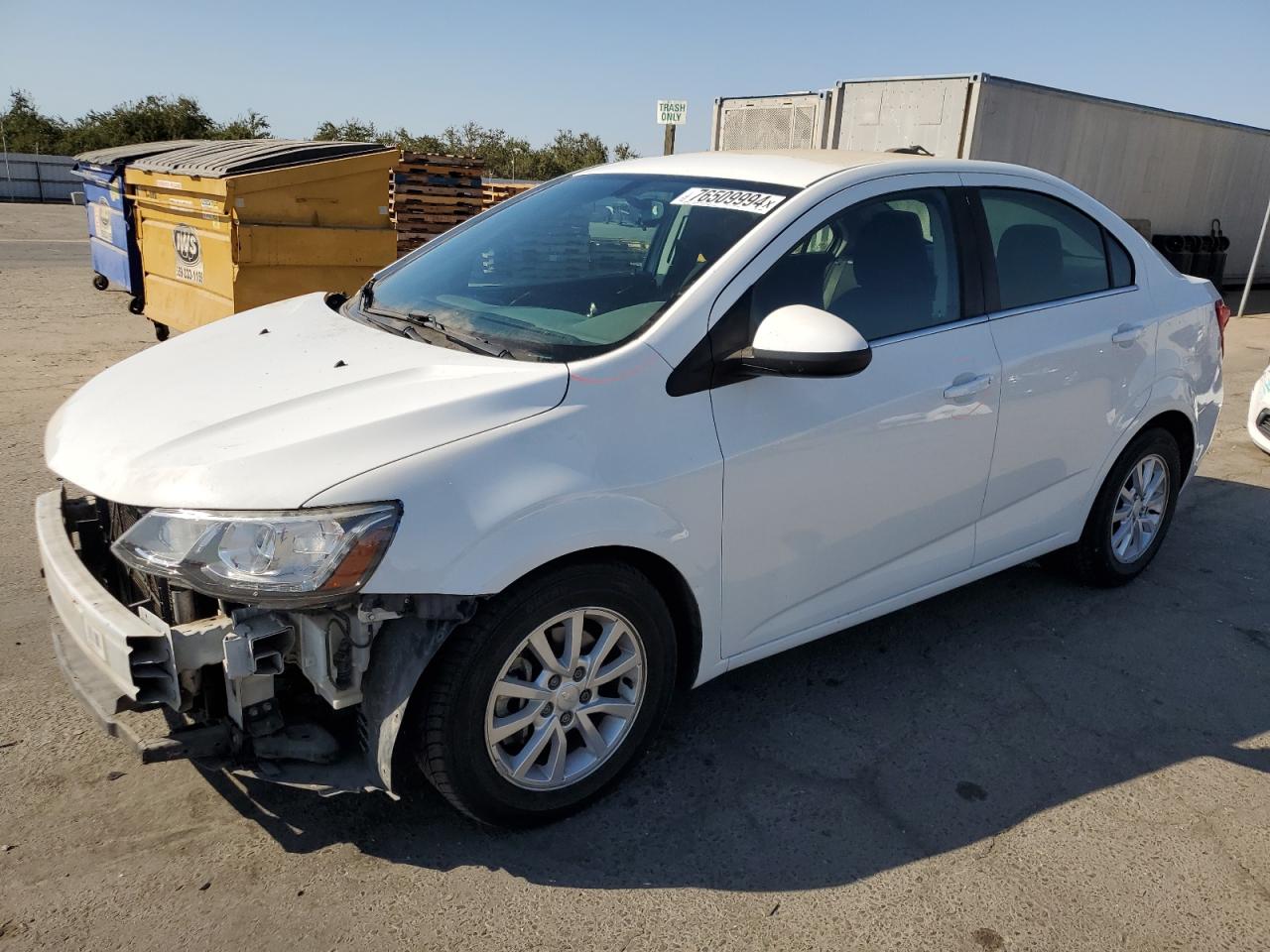 2017 Chevrolet Sonic Lt VIN: 1G1JD5SG8H4109903 Lot: 76509994