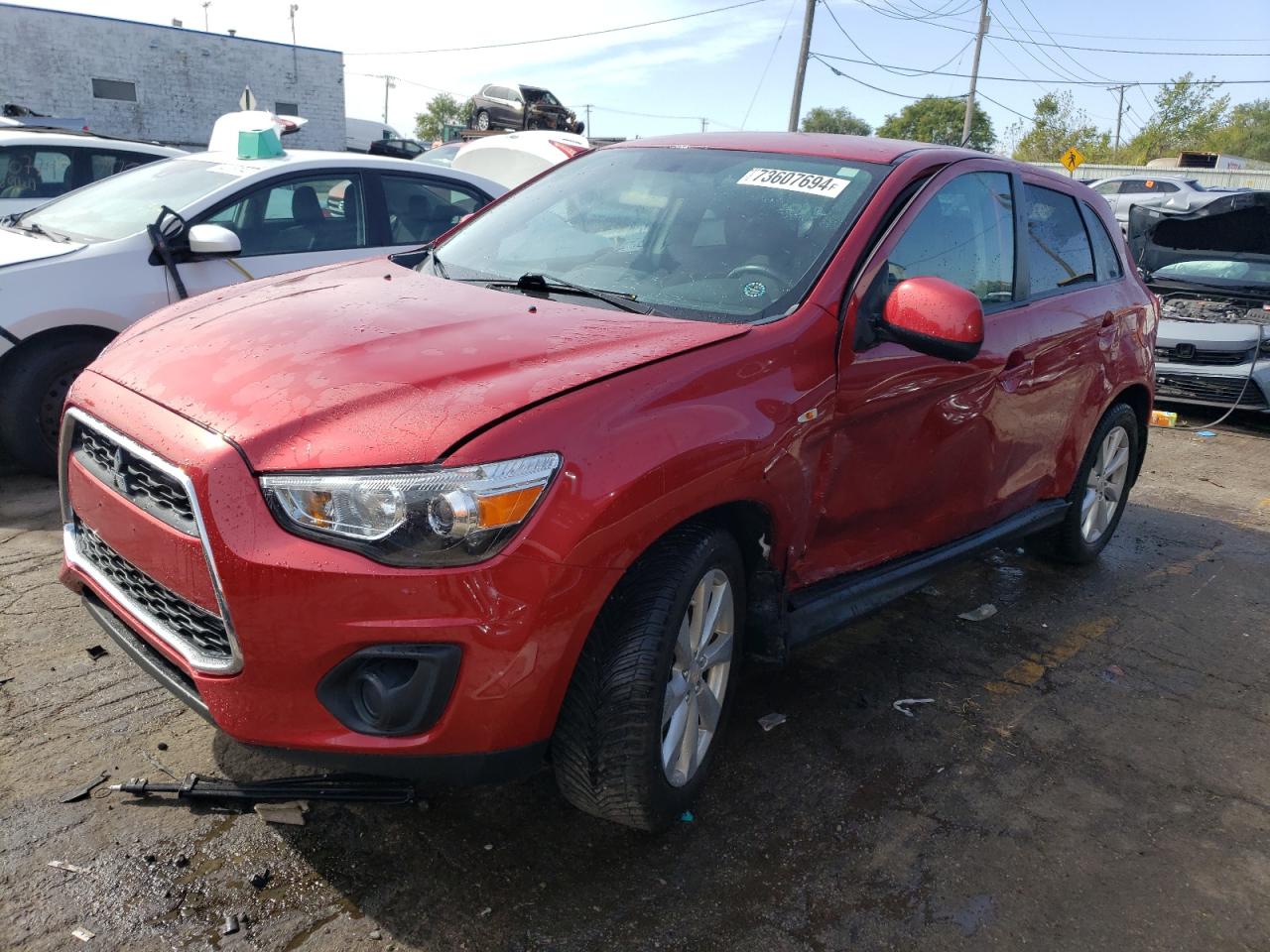 2014 Mitsubishi Outlander Sport Es VIN: 4A4AR3AU4EE013477 Lot: 73607694