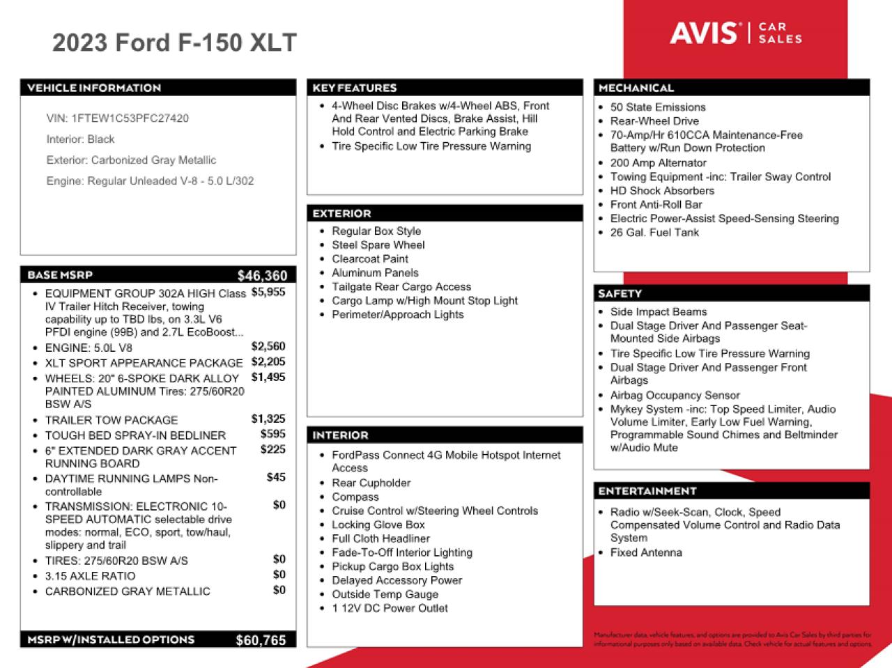 1FTEW1C53PFC27420 2023 Ford F150 Supercrew