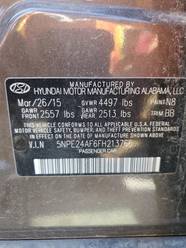 5NPE24AF6FH213766 2015 Hyundai Sonata Se