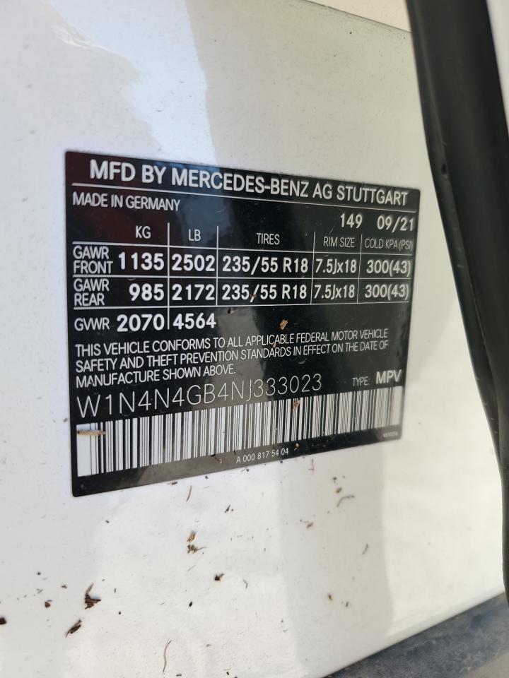 2022 Mercedes-Benz Gla 250 VIN: W1N4N4GB4NJ333023 Lot: 80153044