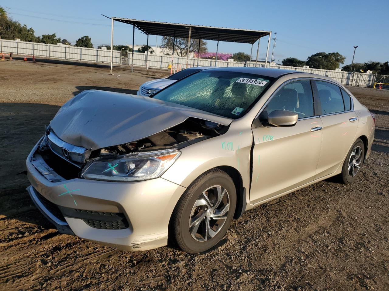 1HGCR2F3XGA234667 2016 Honda Accord Lx