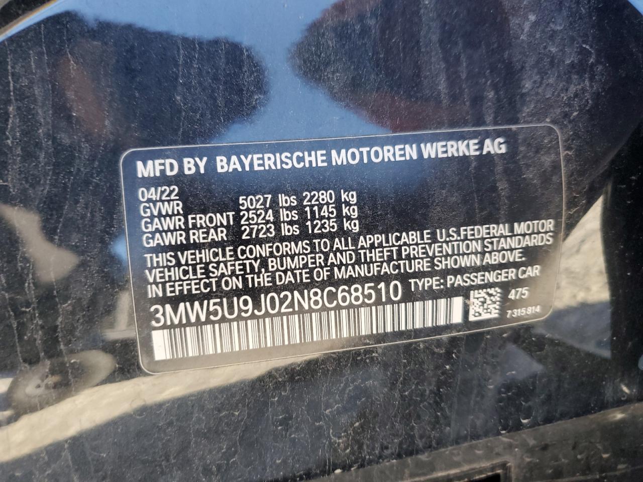 3MW5U9J02N8C68510 2022 BMW M340Xi