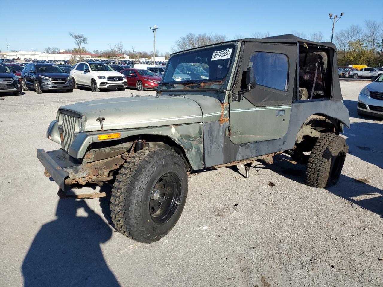 1992 Jeep Wrangler / Yj S VIN: 2J4FY19P8NJ537200 Lot: 80130024