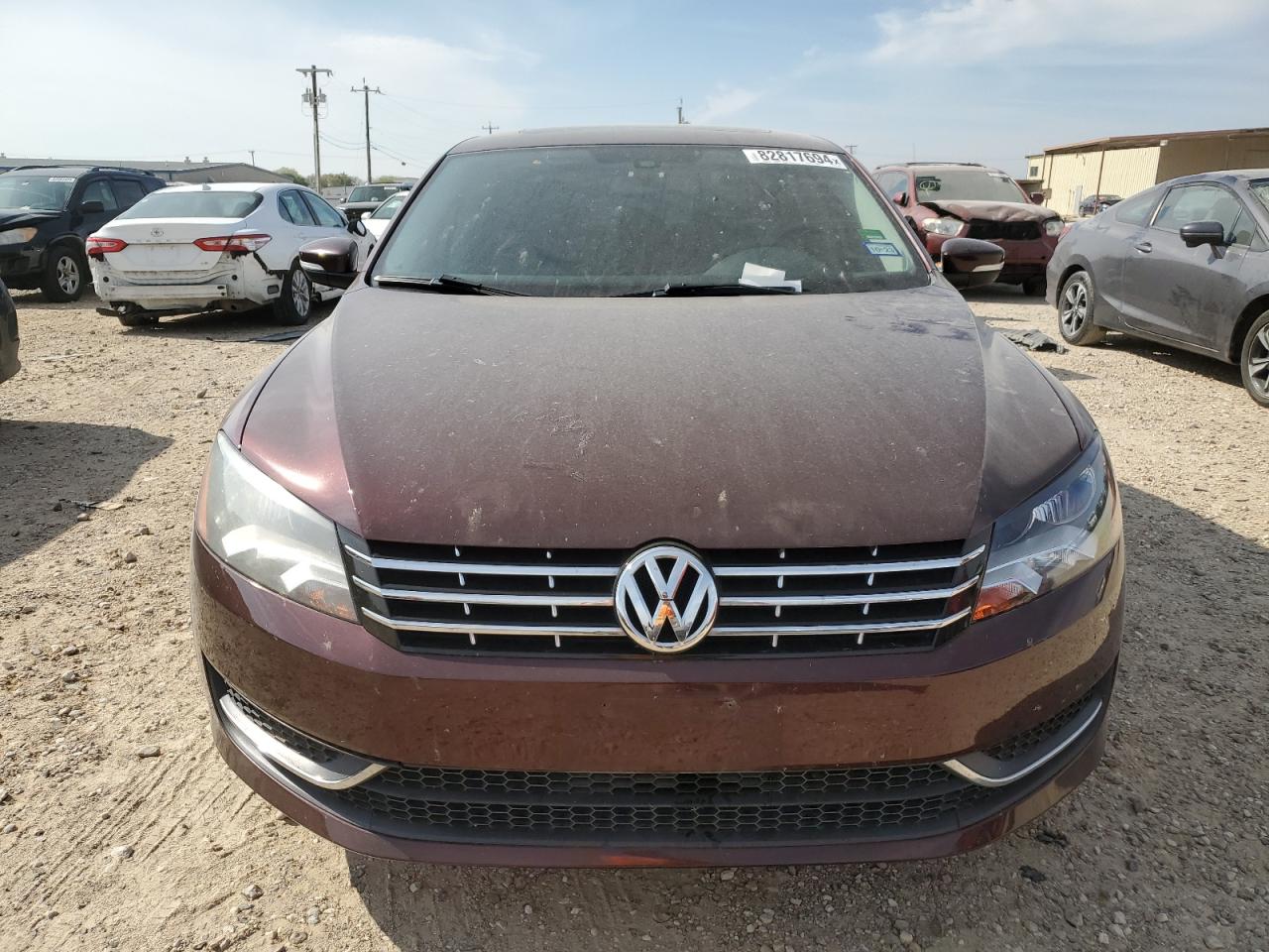 2013 Volkswagen Passat Se VIN: 1VWBN7A35DC124293 Lot: 82817694