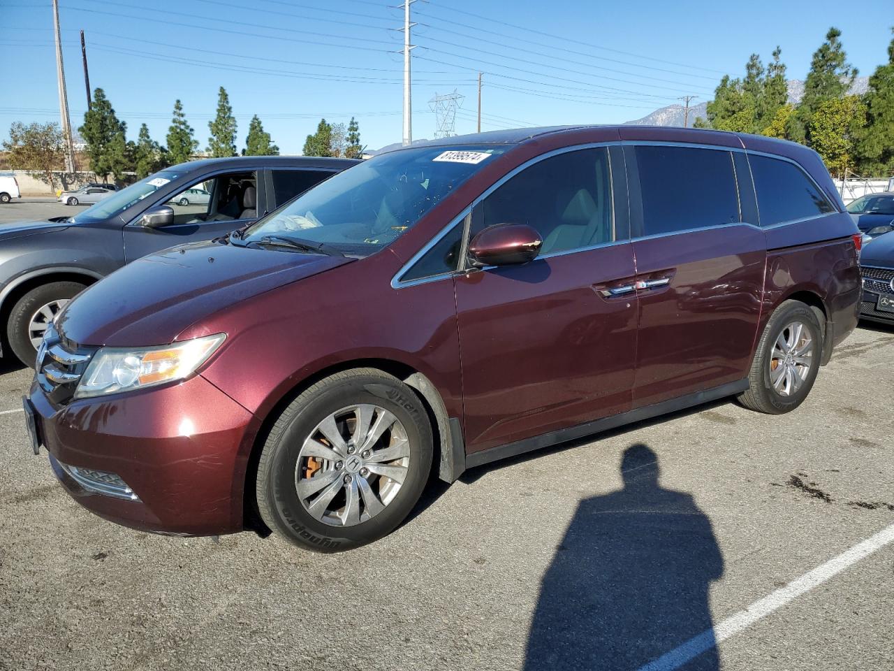 2015 Honda Odyssey Exl VIN: 5FNRL5H67FB092349 Lot: 81399574