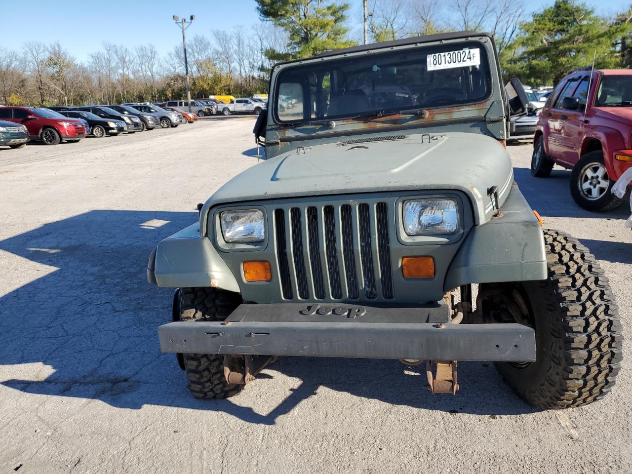 1992 Jeep Wrangler / Yj S VIN: 2J4FY19P8NJ537200 Lot: 80130024