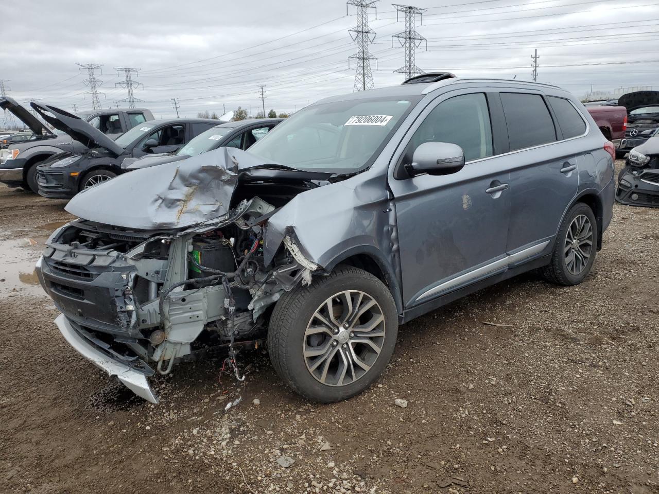 2016 Mitsubishi Outlander Gt VIN: JA4JZ4AX3GZ045057 Lot: 79206004