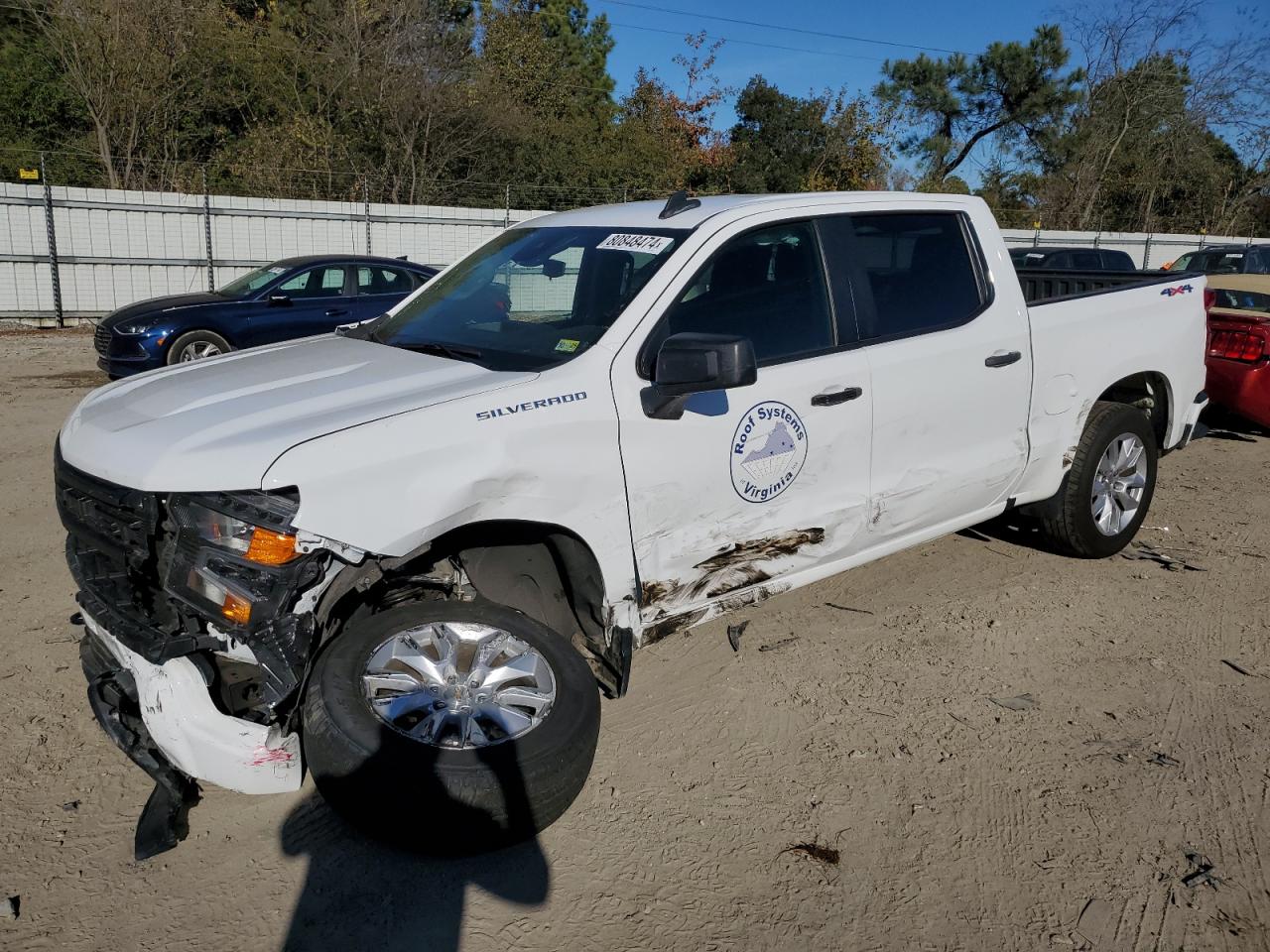 2022 Chevrolet Silverado K1500 Custom VIN: 1GCPDBEK1NZ545281 Lot: 80848474