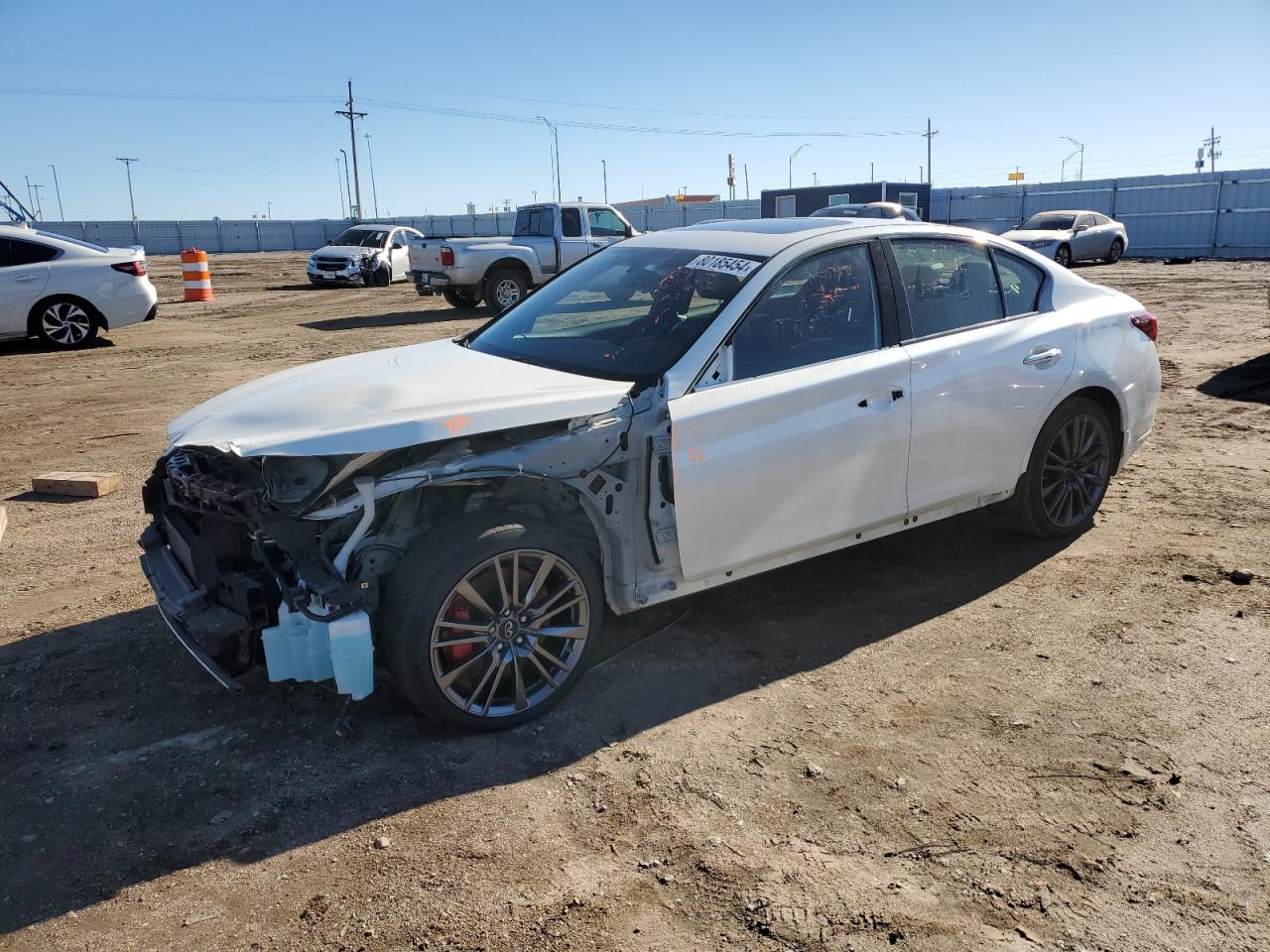 2021 Infiniti Q50 Red Sport 400 VIN: JN1FV7DR7MM880385 Lot: 80185454