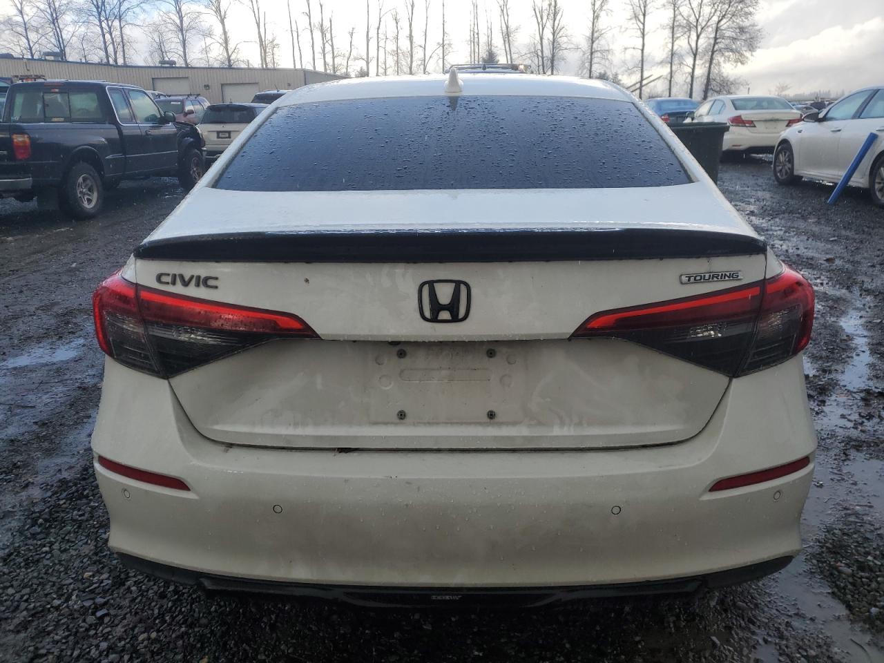 2022 Honda Civic Touring VIN: 2HGFE1F94NH302807 Lot: 80910814