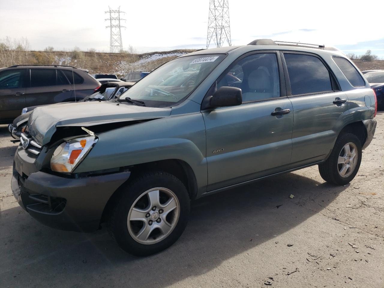 2007 Kia Sportage Lx VIN: KNDJE724X77397460 Lot: 80874474