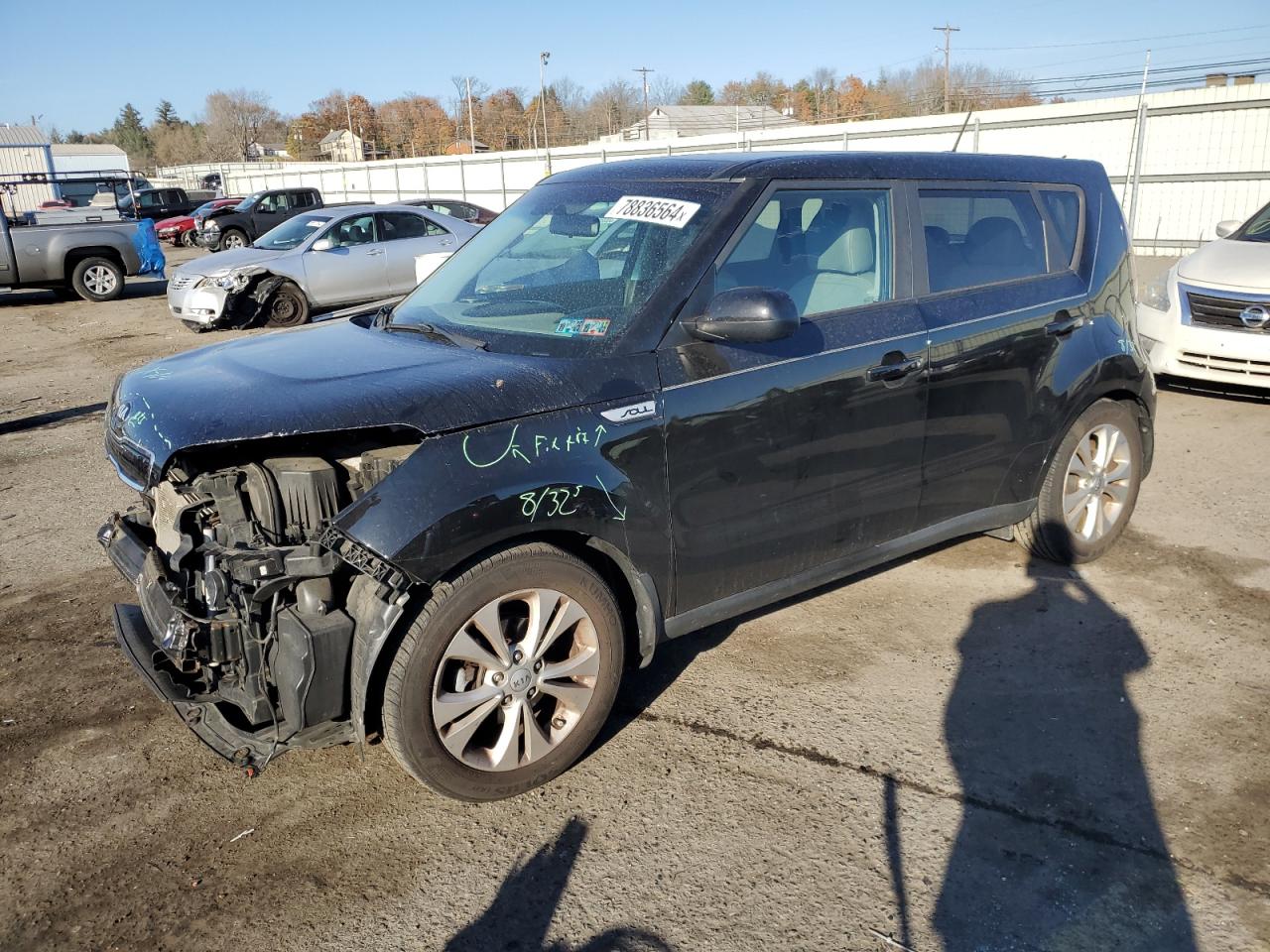 2016 Kia Soul + VIN: KNDJP3A58G7334483 Lot: 78836564