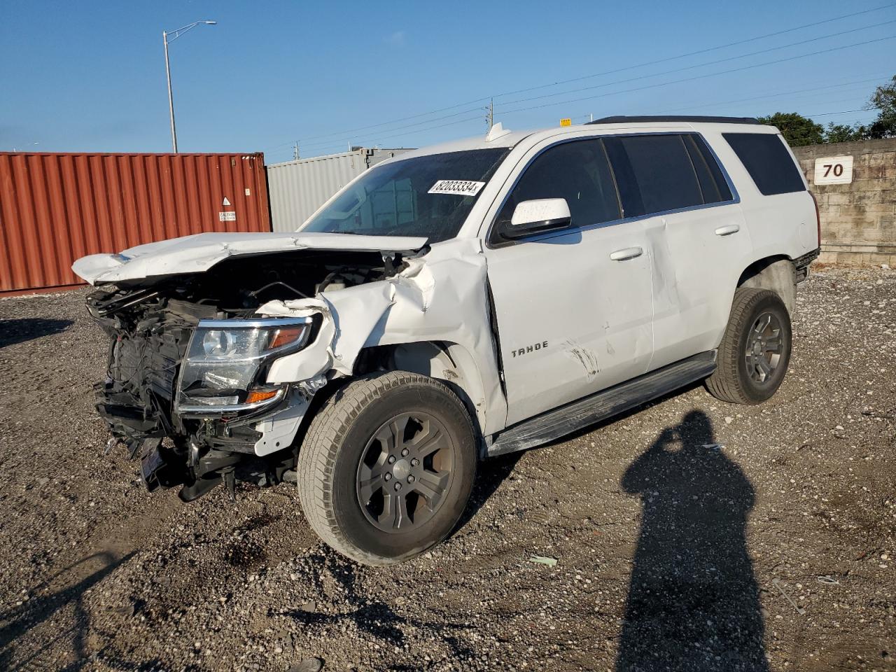 2019 Chevrolet Tahoe C1500 Ls VIN: 1GNSCAKC8KR373550 Lot: 82033334