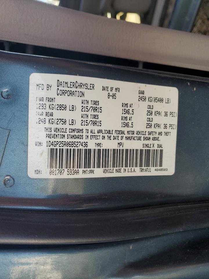 1D4GP25R06B527436 2006 Dodge Caravan Se