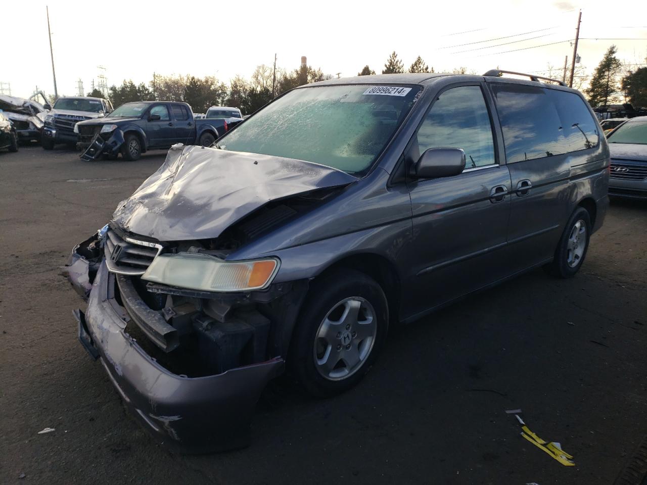 2000 Honda Odyssey Ex VIN: 2HKRL1868YH574664 Lot: 80996214